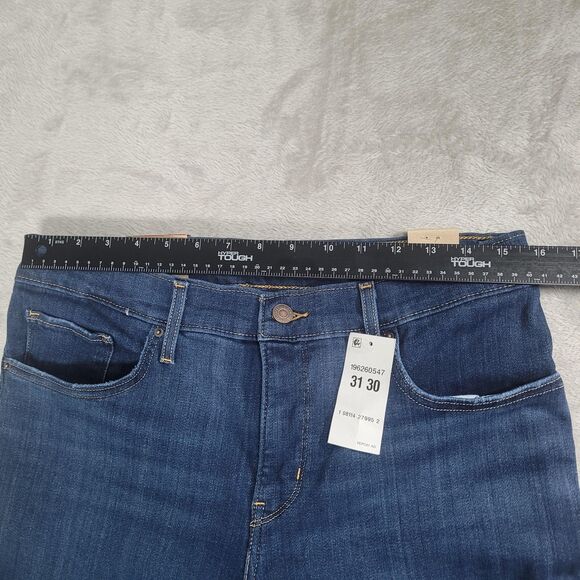 Levi's 311 Shaping Skinny Jeans Womens 31x30 Blue Med Wash Distressed Stretch - Picture 6 of 16